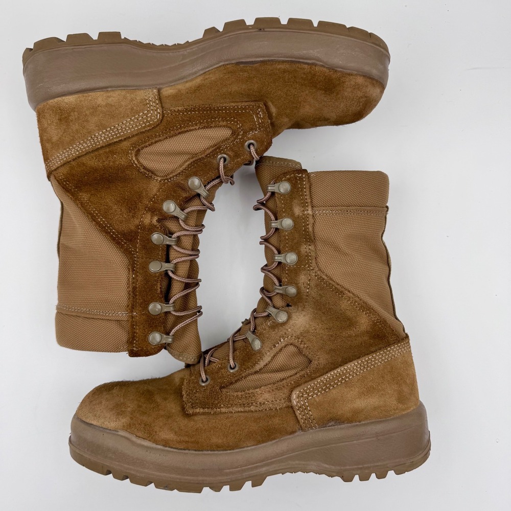 Belleville AFTW 8W Mens Flight Boots Coyote Brown AF Safe to Fly Vibram‎ USA